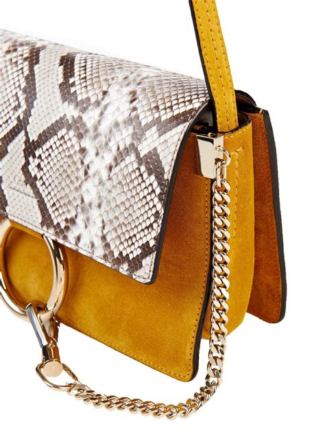 chloe small faye bag|chloe faye python bag.